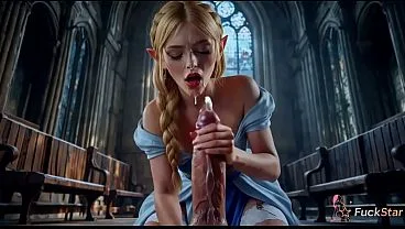 I took this royal bitch, Princess Zelda, ripped off her corset dress and completely broke her pride by roughly shoving my cock deep into her balls [AI]
