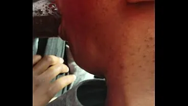 Getting ebony head in the car. Came in her mouth!