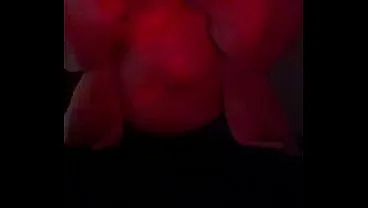 Humping my bed to make myself cum under my red strobe light