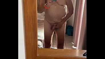 Nice wanking in front of a mirror