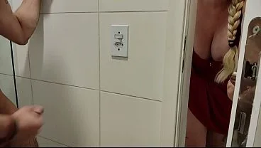 Caught Stepdaughter Fucking in Bathroom