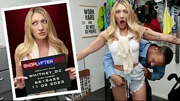 Blonde Shoplifter Bends Over for Freedom in Security Office Fuck