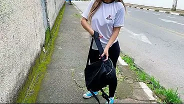 Teacher fucked student in the car in front of the school.