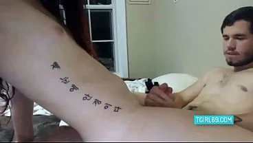 Beautiful Tranny Rides on Boyfriend’s Cock