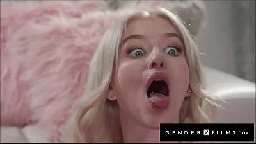 GENDERX FILMS – Huge Cock Janitor Rails Blonde Trans Aubrey Kate On Her Desk