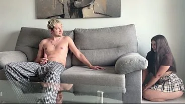 Step Brother Jerking Off On Couch Prank
