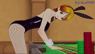 Yamato & Nami Bunny Girls Intense One Piece Sex