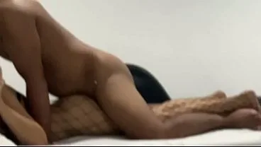 Pinay Teen in Fishnets Takes Cock