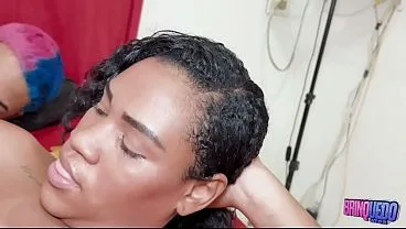 Hot Black Babe Takes Huge Cock In Tight Pussy