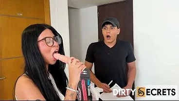 Curious Delivery Guy Gets Fucked Hard