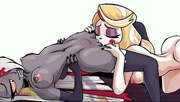 Charlie & Vaggie Lesbian Porn Animation