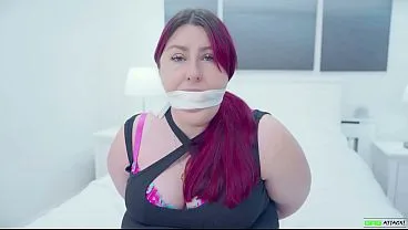 BBW Babysitter Bound & Struggling for Cock