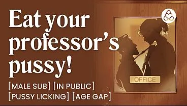 Professor’s Pussy Eaten By Sub Student ASMR