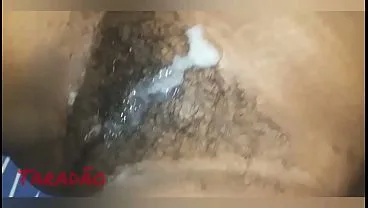 Black Ass Filled With Cum