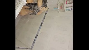 Spanish Step Sister Shower Spy Cam