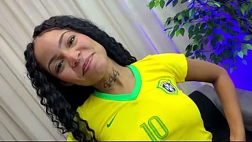 Brazilian Novinha Watches Game, Gets Fucked