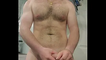 Post Shower Stroking My Hard Cock Pleasure