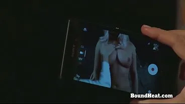 Blonde Big Ass Lesbian Slave Touched by Mistress