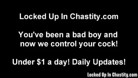Teasing Your Locked Cock All Night Long