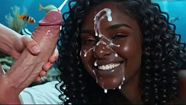 Underwater Sex with Stunning Ebony Beauty in Luxury Hotel