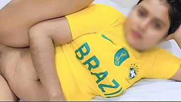 Step Sister Fucks While Betting on Football