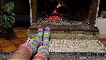 Cozy Fireplace Fuck: Relaxing and Getting Pounded