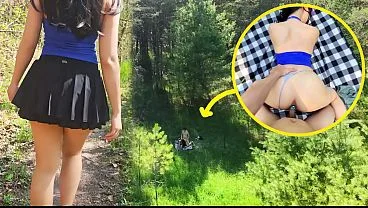 Asian Tight Pussy Almost Creampied Hiking