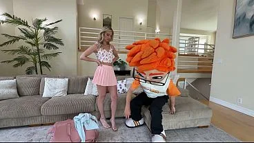 Cheerleader Kait Rides Big Dick After Blowjob