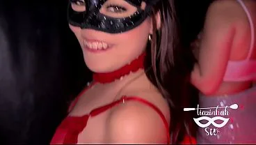 3 Girls at Swingers Party: Big Cock Enters Booth