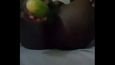 Huge Cucumber Dildo Anal Fuck