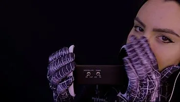 Spider Girl Cosplay Licks and Eats ASMR Ears