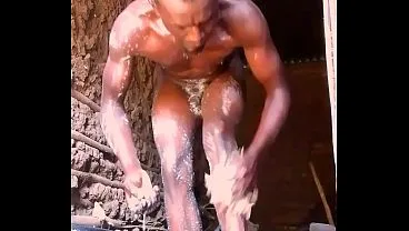 Gay Man Cleans Hole at Mud House II