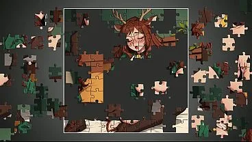 Hentai Puzzle Simulator Ep 3 Reindeer Girl Masturbates