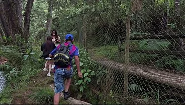 Woods Threesome: Two Girls Fuck Me Hard
