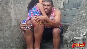 Anal Sex on Stairs with Stepdad
