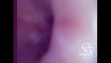Cumshot fimed from inside the Dick