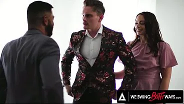 Bisexual DP Threesome Cum Sharing
