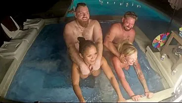 Deliah Grace Jazmine Cruz Hot Tub Foursome