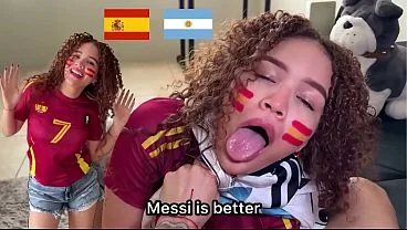 Spain Fan Fucks Argentine After World Cup