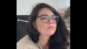 Glasses Girl Smoking Cigarettes